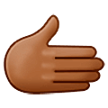 🫱🏾 Emoji Mano Derecha: Tono De Piel Oscuro Medio en Samsung One UI 5.0.