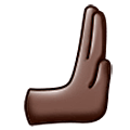 Emoji 🫸🏿 Mano Che Spinge Verso Destra: Carnagione Scura su Samsung One UI 5.0.