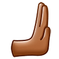 🫸🏾 Emoji Mano Que Empuja Hacia La Derecha: Tono De Piel Oscuro Medio en Samsung One UI 5.0.