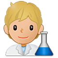 🧑🏼‍🔬 Emoji Wissenschaftler(in): mittelhelle Hautfarbe Samsung One UI 5.0.