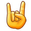 🤘 Emoji Mano Haciendo El Signo De Cuernos en Samsung One UI 5.0.