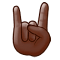 Emoji 🤘🏿 Segno Delle Corna: Carnagione Scura su Samsung One UI 5.0.