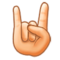 🤘🏻 Emoji Mano Haciendo El Signo De Cuernos: Tono De Piel Claro en Samsung One UI 5.0.