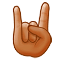 🤘🏽 Emoji Saudação Do Rock: Pele Morena na Samsung One UI 5.0.