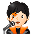 Emoji 🧑🏻‍🎤 Cantante: Carnagione Chiara su Samsung One UI 5.0.
