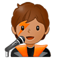 Emoji 🧑🏽‍🎤 Cantante: Carnagione Olivastra su Samsung One UI 5.0.
