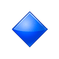 🔹 Emoji Losango Azul Pequeno na Samsung One UI 5.0.