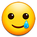 Emoji 🥲 Faccina Sorridente Con Lacrima su Samsung One UI 5.0.