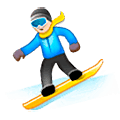 🏂🏻 Emoji Practicante De Snowboard: Tono De Piel Claro en Samsung One UI 5.0.