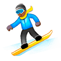 Émoji 🏂🏾 Snowboardeur : Peau Mate sur Samsung One UI 5.0.