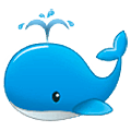 Émoji 🐳 Baleine Soufflant Par Son évent sur Samsung One UI 5.0.