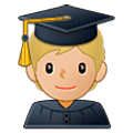 Emoji 🧑🏼‍🎓 Studente: Carnagione Abbastanza Chiara su Samsung One UI 5.0.