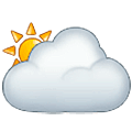 🌥️ Emoji Sonne hinter großer Wolke Samsung One UI 5.0.