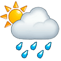 🌦️ Emoji Sonne hinter Regenwolke Samsung One UI 5.0.
