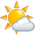 🌤️ Emoji Sonne hinter kleiner Wolke Samsung One UI 5.0.