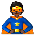🦸🏿 Emoji Personaje De Superhéroe: Tono De Piel Oscuro en Samsung One UI 5.0.