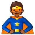 🦸🏾 Emoji Personaje De Superhéroe: Tono De Piel Oscuro Medio en Samsung One UI 5.0.