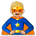🦸🏼 Emoji Personaje De Superhéroe: Tono De Piel Claro Medio en Samsung One UI 5.0.