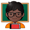 🧑🏿‍🏫 Emoji Professora Na Escola: Pele Escura na Samsung One UI 5.0.
