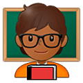 🧑🏾‍🏫 Emoji Profesor: Tono De Piel Oscuro Medio en Samsung One UI 5.0.
