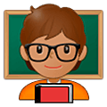 🧑🏽‍🏫 Emoji Lehrer(in): mittlere Hautfarbe Samsung One UI 5.0.