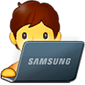 Emoji 🧑‍💻 Persona Esperta Di Tecnologia su Samsung One UI 5.0.