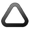 🛆 Emoji Triángulo con esquinas redondeadas en Samsung One UI 5.0.