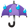 Regenschirm im Regen Samsung One UI 5.0.