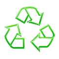 Émoji ♲ Symbole universel du recyclage sur Samsung One UI 5.0.