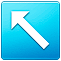 ↖️ Emoji Flecha Hacia La Esquina Superior Izquierda en Samsung One UI 5.0.