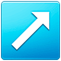 Emoji ↗️ Freccia Rivolta Verso Destra Che Punta In Alto su Samsung One UI 5.0.