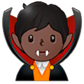 🧛🏿 Emoji Vampiro: Tono De Piel Oscuro en Samsung One UI 5.0.