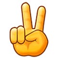 ✌️ Emoji Mão Em V De Vitória na Samsung One UI 5.0.