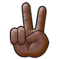 Emoji ✌🏿 Vittoria: Carnagione Scura su Samsung One UI 5.0.