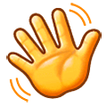👋 Emoji Mano Saludando en Samsung One UI 5.0.