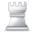 ♖ Emoji Torre de ajedrez blanca en Samsung One UI 5.0.