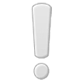 ❕ Emoji Ponto De Exclamação Branco na Samsung One UI 5.0.