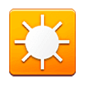 ☼ Emoji O sol com raios em branco na Samsung One UI 5.0.