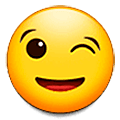 😉 Emoji Rosto Com Olho Piscando na Samsung One UI 5.0.