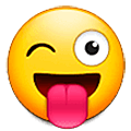 😜 Emoji Cara Sacando La Lengua Y Guiñando Un Ojo en Samsung One UI 5.0.
