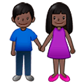 Emoji 👫🏿 Uomo E Donna Che Si Tengono Per Mano: Carnagione Scura su Samsung One UI 5.0.