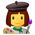 Emoji 👩‍🎨 Artista Donna su Samsung One UI 5.0.