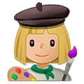 Emoji 👩🏼‍🎨 Artista Donna: Carnagione Abbastanza Chiara su Samsung One UI 5.0.