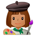 Emoji 👩🏽‍🎨 Artista Donna: Carnagione Olivastra su Samsung One UI 5.0.