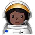 👩🏿‍🚀 Emoji Astronauta Mulher: Pele Escura na Samsung One UI 5.0.