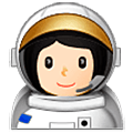 👩🏻‍🚀 Emoji Astronauta Mujer: Tono De Piel Claro en Samsung One UI 5.0.