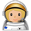 👩🏼‍🚀 Emoji Astronautin: mittelhelle Hautfarbe Samsung One UI 5.0.