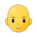Emoji 👩‍🦲 Donna: Calvo su Samsung One UI 5.0.