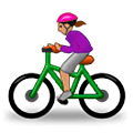 Émoji 🚴🏽‍♀️ Cycliste Femme : Peau Légèrement Mate sur Samsung One UI 5.0.