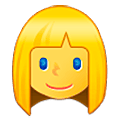 👱‍♀️ Emoji Mulher: Cabelo Loiro na Samsung One UI 5.0.